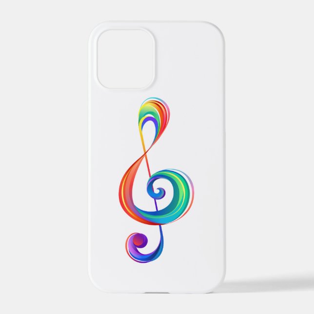 Coque iPhone Clé arc-en-ciel (Verso)