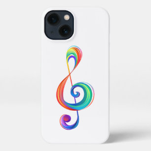 Etui iPhone 13 Clé arc-en-ciel