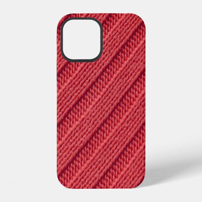Coque iPhone Closeup stripy crochet texture. (Verso)