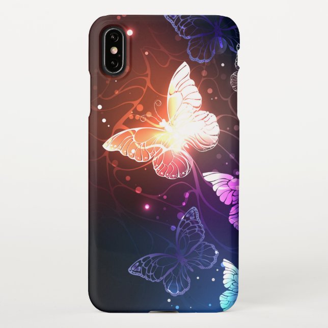 Coque iPhone Clowing Night Butterflies (Dos)