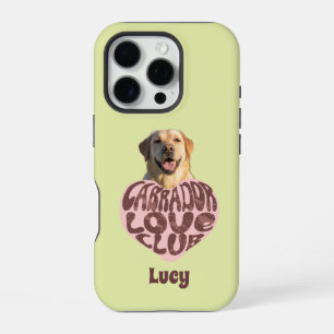 Coque iPhone 16 Pro Club de l'amour du Labrador Photo & Nom personnali