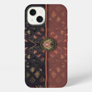 Etui iPhone 13 Clutch de latticulation tropicale