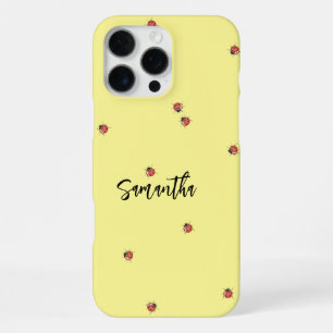Coque iPhone 16 Pro Max Coccinelle jaune