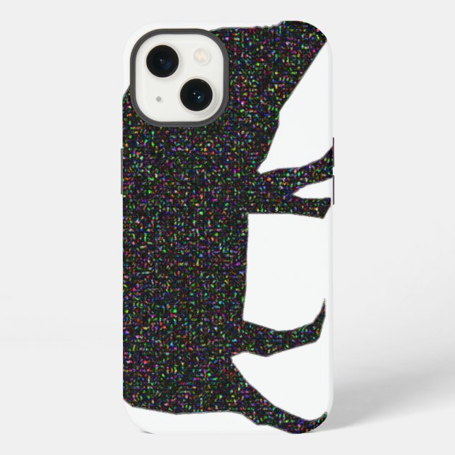 Coque iPhone Cochon Étincelant (Verso)