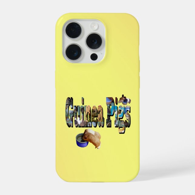 Coque iPhone Cochons d'Inde est le mot,  (Verso)