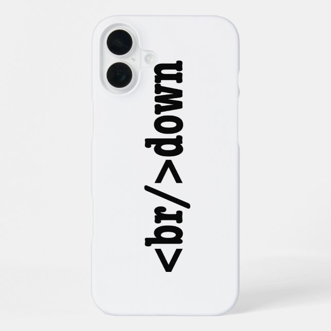 Coque iPhone code HTML (Verso)