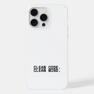 Coque iPhone 15 Pro Max Code propre esprit minimaliste