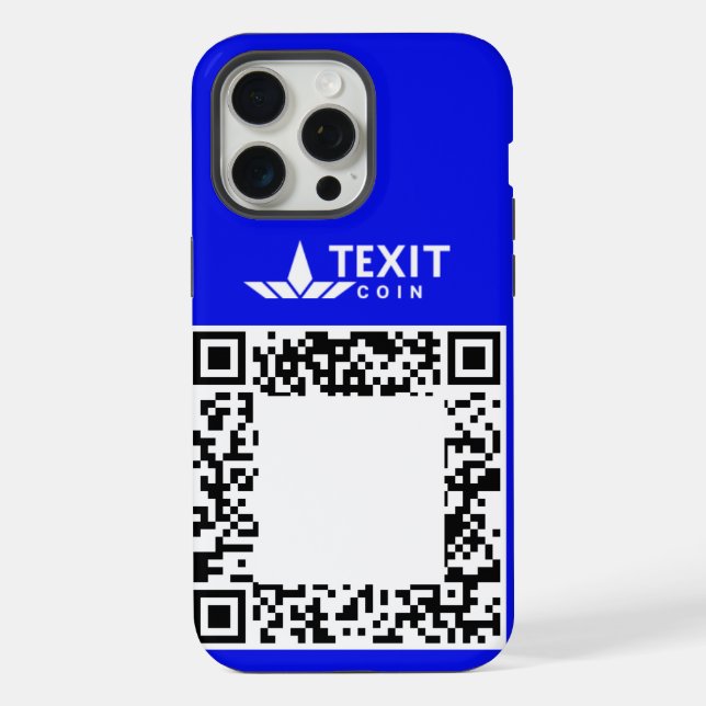 Coque iPhone Code QR de la pièce Texit  (Verso)