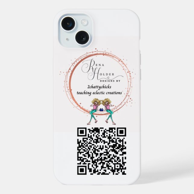 Coque iPhone Code QR du logo personnalisé pour iPhone  (Verso)