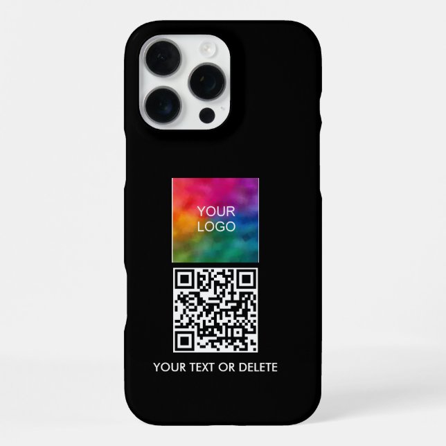Coque iPhone Code QR Modèle promotionnel Télécharger le logo co (Verso)