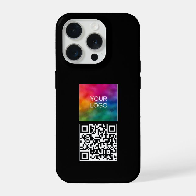 Coque iPhone Code QR tendance Télécharger Logo Modèle Design él (Verso)