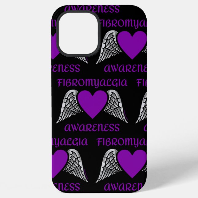 Coque iPhone Coeur/ailes...Fibro (Verso)