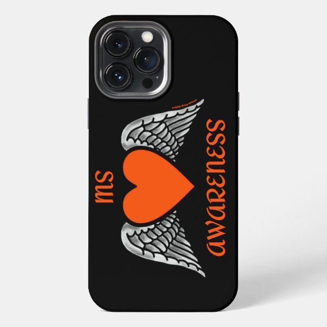Coque iPhone Coeur/ailes...MS (Verso)