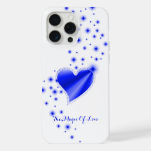 Coque iPhone 15 Pro Max Cœur arc-en-ciel avec étoiles, La magie de l'amour