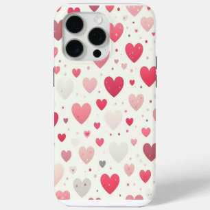 Coque iPhone 15 Pro Max Cœur coloré de la Saint-Valentin