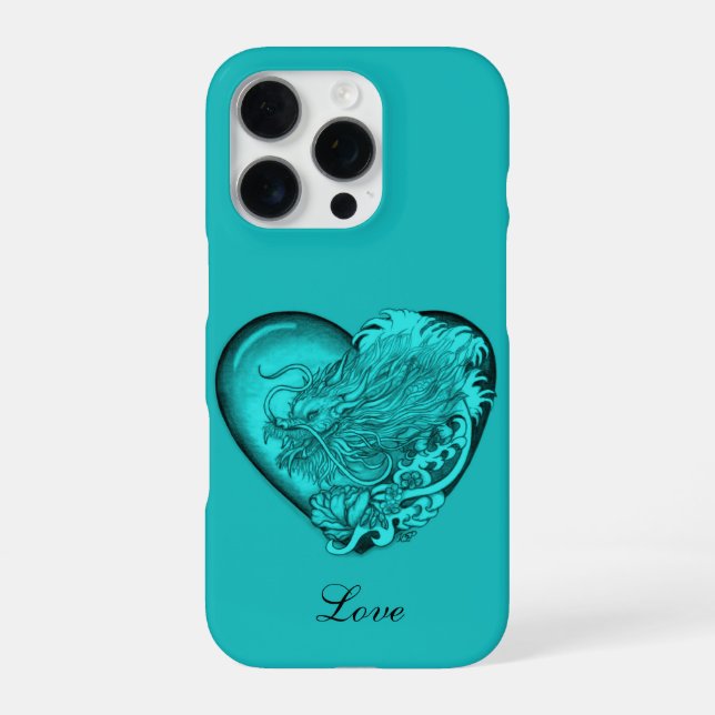 Coque iPhone Cœur de dragon (Verso)