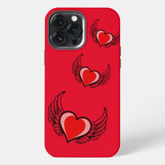 Coque iPhone Cœur rouge (Verso)