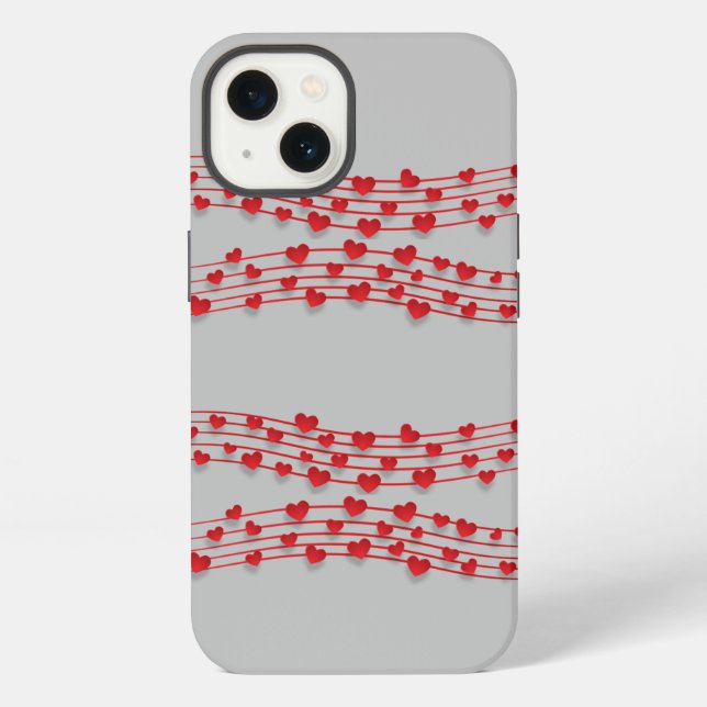 Coque iPhone Coeur rouge (Verso)