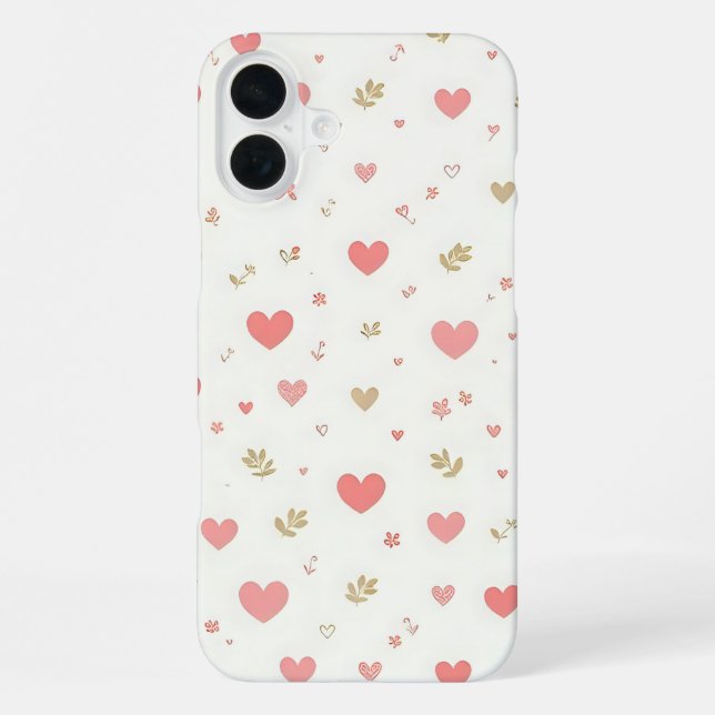 Coque iPhone cœurs  (Verso)