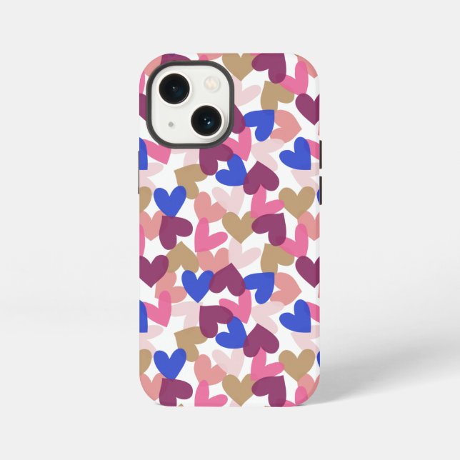 Coque iPhone Coeurs (Verso)