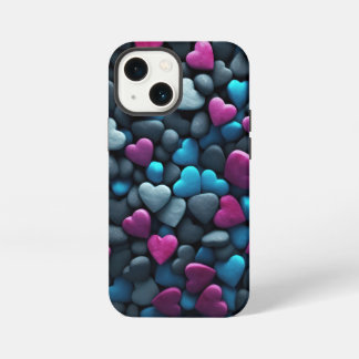 Etui iPhone 13 Mini Coeurs de galets