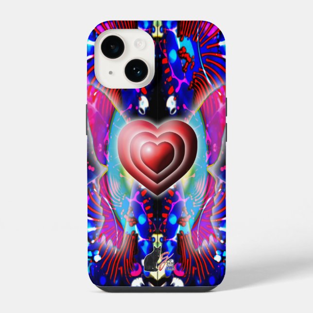 Coque iPhone Cœurs de Glys (Verso)