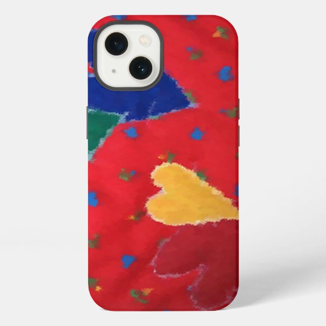 Coque iPhone Cœurs piqués (Verso)