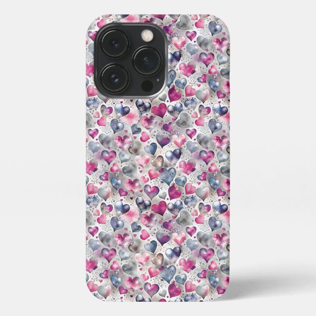Coque iPhone Coeurs romantiques 8 (Verso)