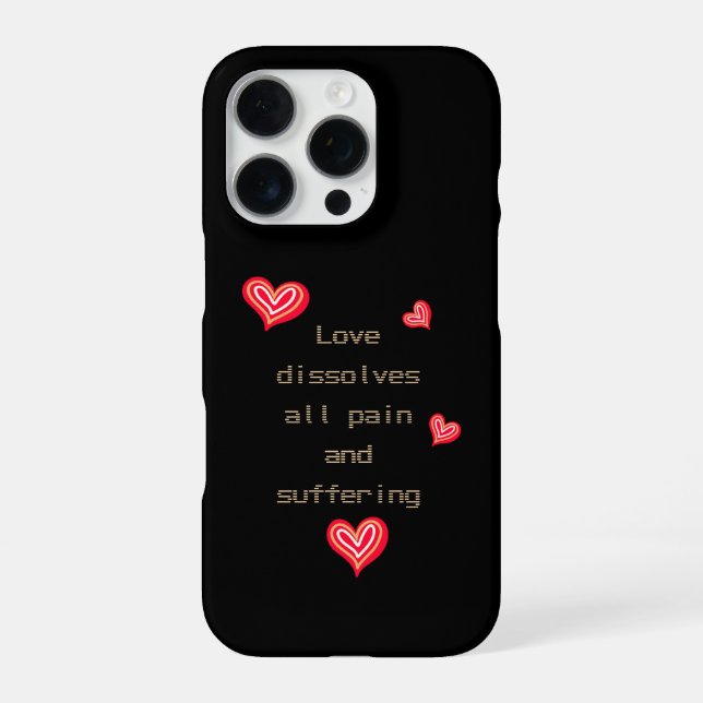 Coque iPhone Cœurs rouges (Verso)