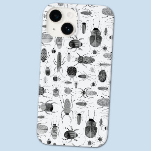 Coque Pour iPhone 14 Coléoptère noir et blanc