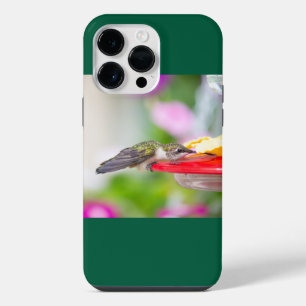 Coque Pour Pour iPhone 14 Pro Max Colibri à gorge rubis