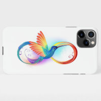 Colibri arc-en-ciel avec symbole Infinity
