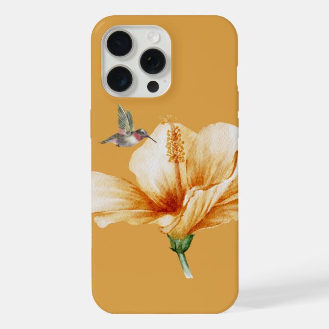 Coque iPhone Colibri et Hibiscus (Verso)
