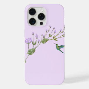 Coque iPhone 15 Pro Max Colibri et Lisianthus