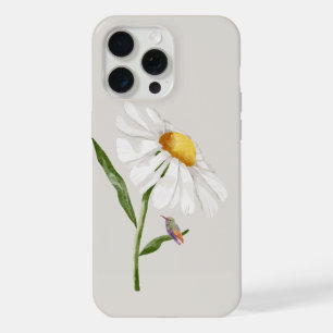 Coque iPhone 15 Pro Max Colibri et marguerite