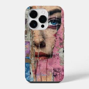 Coque Pour iPhone 14 Plus Collage artistique Beauté Visage Abstrait