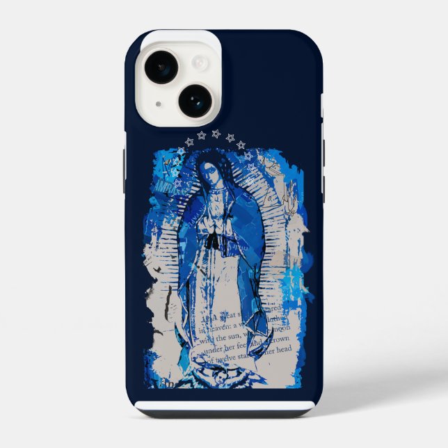 Coque iPhone Collage de Notre-Dame de Guadalupe  (Verso)