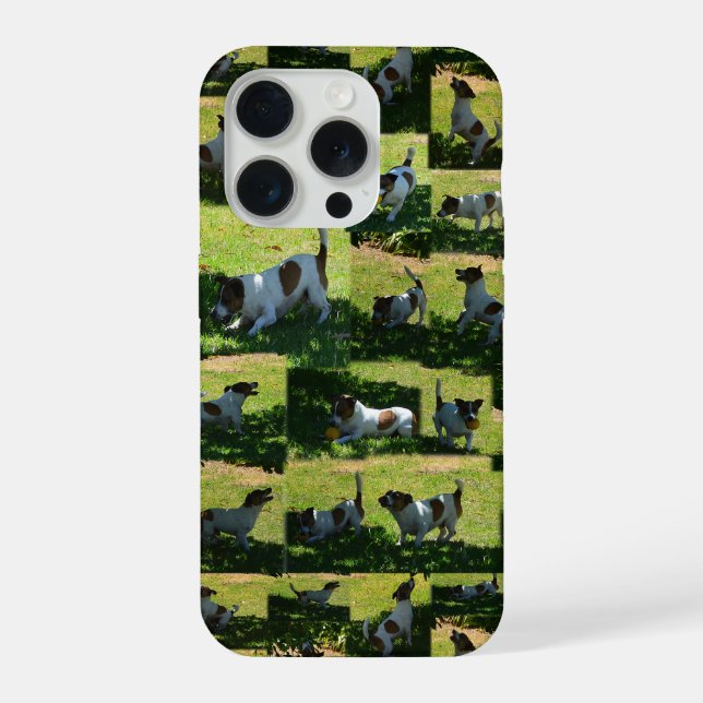 Coque iPhone Collage de photos de Fox Terrier, (Verso)