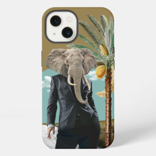 Etui iPhone 13 Collage Homme Sauvage Safari Urbain Cool