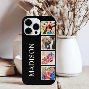 Coque Pour Pour iPhone 14 Pro Max Collage photo de famille personnalisée Noir person