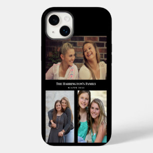 Collage photo familial personnalisé 3 sections cad