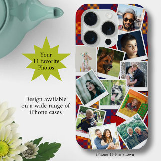 Coque iPhone 15 Pro Collage photo personnalisé 11 Slim