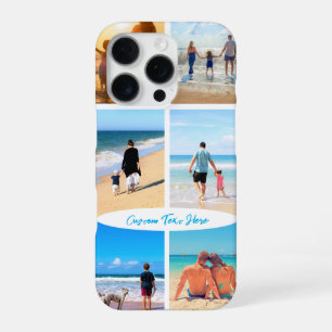 Coque iPhone 16 Pro Collage photo personnalisé avec vos photos et votr