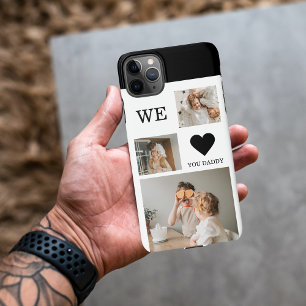 Coque iPhone 11Pro Max Collage tendance Photo & We Love You Daddy Cadeau