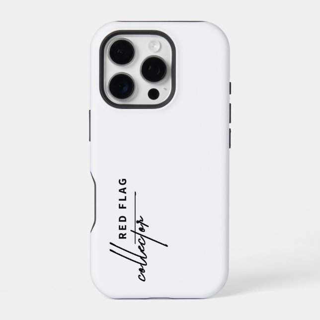 Coque iPhone Collecteur Drapeau Rouge \ (Verso)