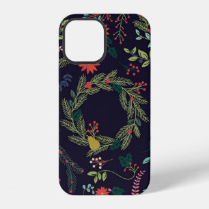Coque iPhone 12 Collection de Noël de style vintage dessiné à la m