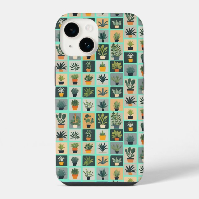 Coque iPhone Collection de plantes (Verso)