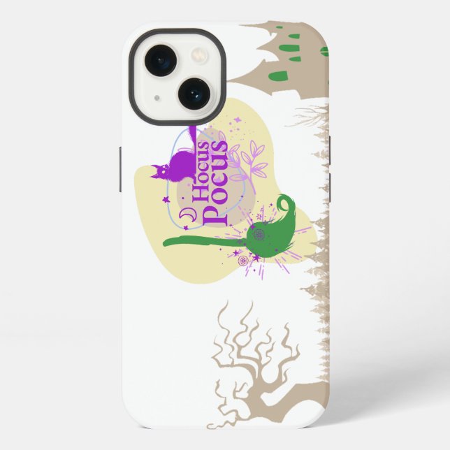 Coque iPhone Collection de timbres Halloween "Hocus Pocus" (Verso)
