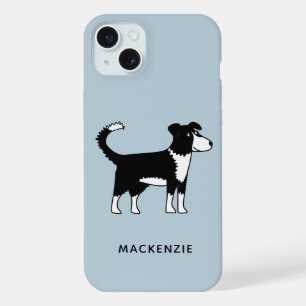 Coque iPhone 15 Plus Collie Sheepdog Nom
