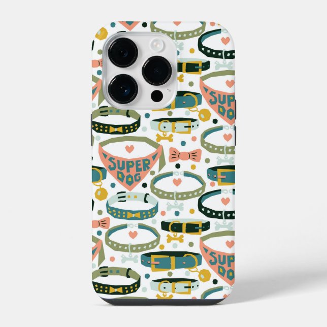 Coque iPhone Colliers de chien de créateurs mignons (Verso)